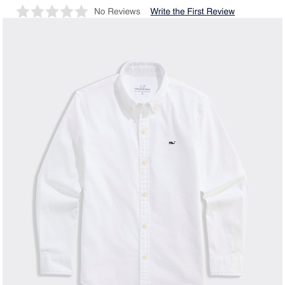 Excellent Condition. Boys' Seawall Solid Oxford Shirt Vineyard Vines.  XL-18